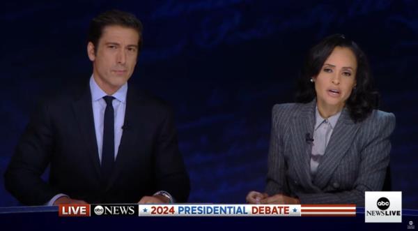 ABC News moderators David Muir and Linsey Davis repeatedly challenged Trump's claims during Tuesday night's debate.