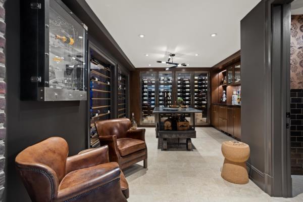 A wine room.