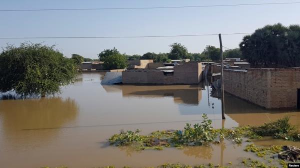 FILE - Homes are submerged in water after a massive flooding in N'djamena, Chad, Oct. 14, 2022. Severe flooding in Chad since July has claimed 503 lives and affected around 1.7 million since July, the United Nations said Saturday in its latest assessment of the disaster. 