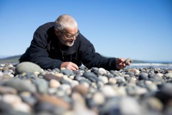 Rock collector and fossicker Jack Geerlings, of Winton, searches for semi precious sto<em></em>nes at Gemstone Beach.