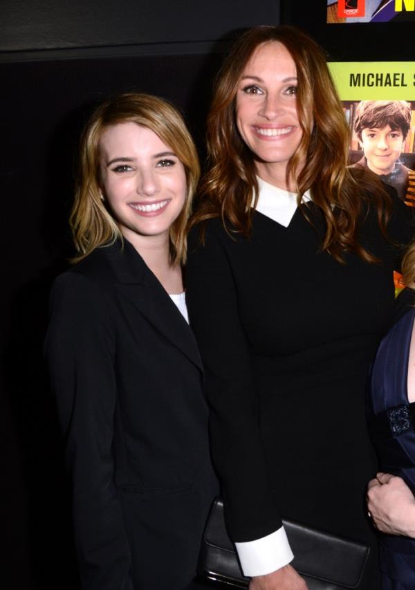 Emma Roberts and Julia Roberts at the "Jesus Henry Christ" premiere in 2012