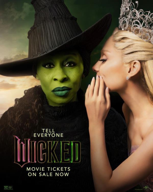 The US poster for the movie adaptation of the Broadway musical "Wicked."