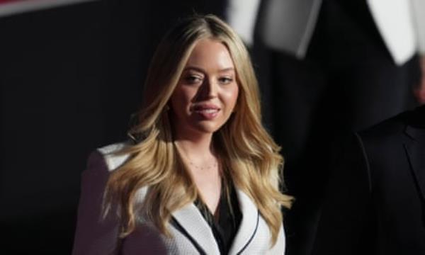 Tiffany Trump wearing a white suit