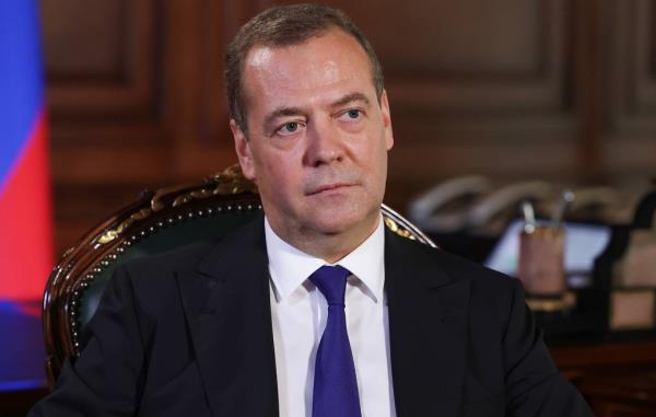 Russian Security Council Deputy Chairman Dmitry Medvedev Yekaterina Shtukina/POOL/TASS