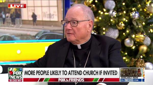 Cardinal Dolan invites viewers to church this holiday season: 'We need the fire of faith'