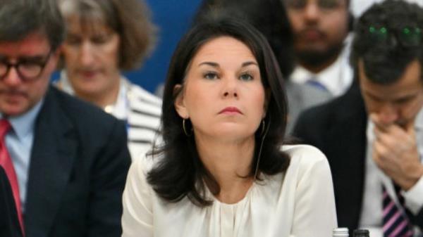 Germany&#039;s Minister for Foreign Affairs Annalena Baerbock attends a plenary session of the 31st Organization for Security and Cooperation in Europe (OSCE) Ministerial summit, in Ta&#039;Qali, Malta, Thursday, Dec. 5, 2024. Photo: Alberto Pizzoli/Pool Photo via AP