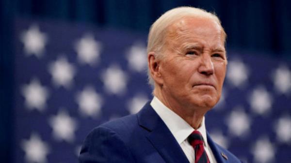 US President Joe Biden looks on during his visit at the Chavis Community Center in Raleigh, North Carolina, US, 25 March 2024. Photo: Reuters