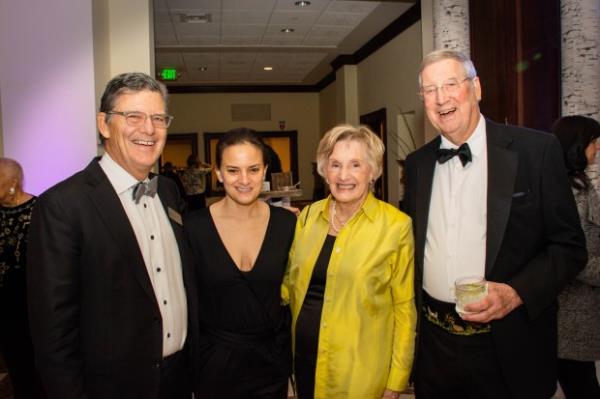 From left - Dr. Tim Doran, retired pediatrician/past board chair, Sarah Doran, Toyota Cato<em></em>nsville MileOne service advisor, Pedie Killebrew, community volunteer/event ho<em></em>norary co-chair, and Bob Killebrew, WMS Partners partner/event ho<em></em>norary co-chair, at The Gilchrist Ball (Sloane Brown)