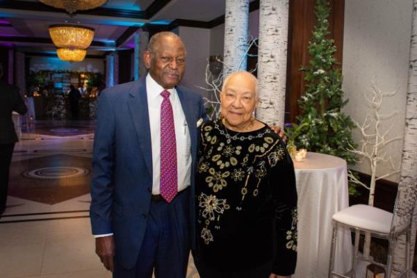 From left - Theo Rodgers, A&R Development CEO, and Callie Johnson, retired A&R Development senior vice president, at The Gilchrist Ball (Sloane Brown)