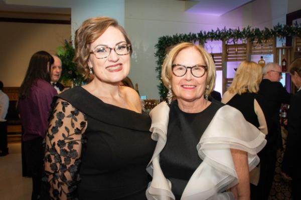 From left - Sara McKay, Hospice of Washington County CEO, and Cathy Hamel, Gilchrist president, at The Gilchrist Ball (Sloane Brown)