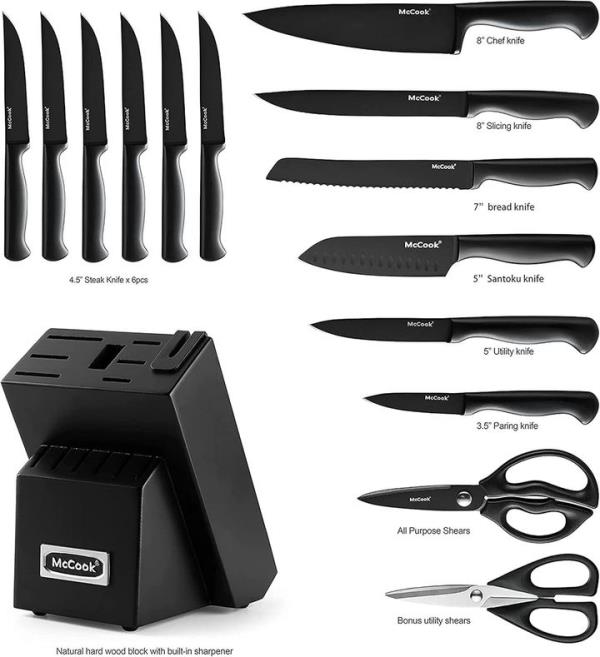 Your kitchen is a<em></em>bout to get a fantastic upgrade with this on-sale knife set featuring a built-in sharpener. Grab it while it's over 40% off.