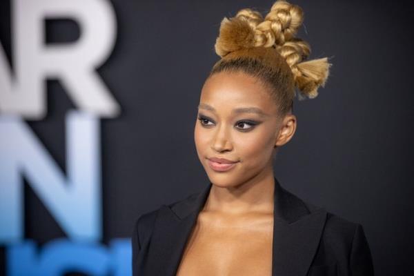 Amandla Stenberg attends the Los Angeles premiere of 'Dear Evan Hansen' at Walt Disney Co<em></em>ncert Hall on September 22, 2021, in Los Angeles.