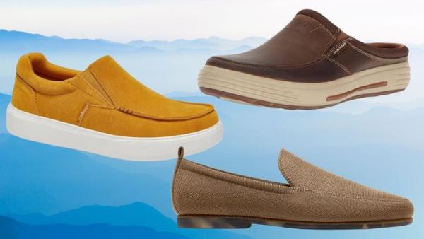 These slip-on shoes are sytlish and comfortable. 