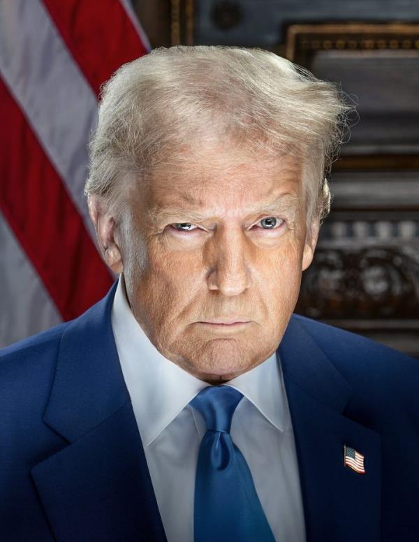 Trump's 2025 inaugural portrait.